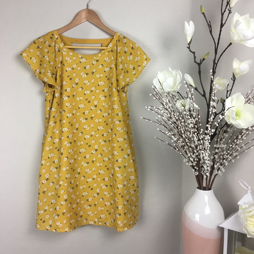 Abercrombie and Fitch Yellow Mini Dress